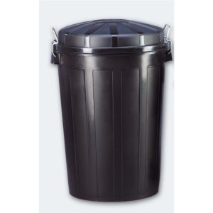 CUBO BASURA 95L NEGRO DENOX