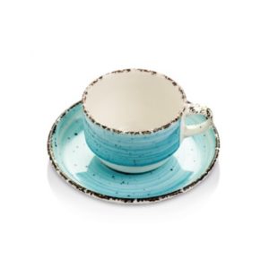 EO AZUL TURQ . MOKA-CAFE TAZA 90CC
