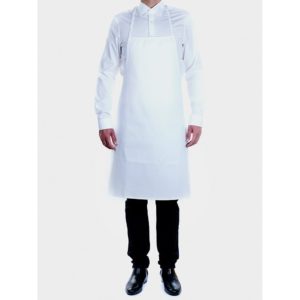 DELANTAL PETO BLANCO 75X90 ALGODON