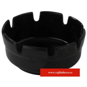 CENICERO 9CM MELAMINA NEGRO 22031