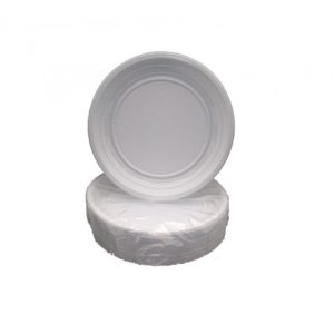 DES PLATO LLANO PLASTICO BCO 20,5CM