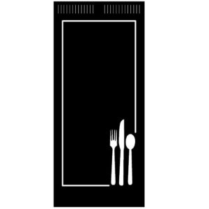 ESTUCHE PAPEL PORTACUBIERTOS F. NEGRO