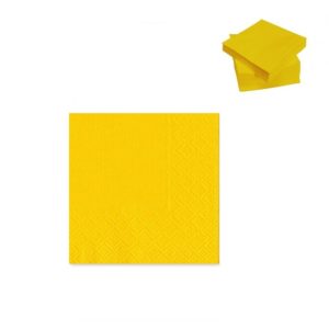 SERVILLETA 20X20 PUNTA PUNTA AMARILLO NPK