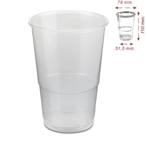 DES VASO PLASTICO 330CC TTE