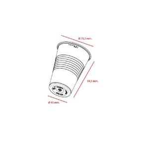 DES VASO PLASTICO 220CC TTE