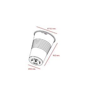 DES VASO PLASTICO 220CC BCO