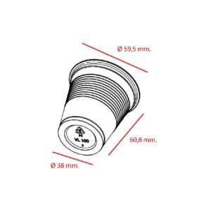 DES VASO PLASTICO 100CC BCO