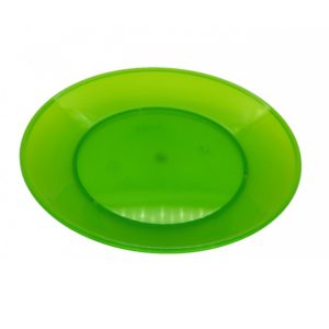POLICARB PLATO LLANO 22CM VERDE CBC