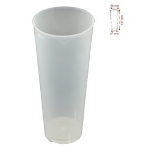 DES VASO TUBO TRANSLUCIDO PP IRROMPIBLE