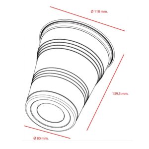 DES VASO PLASTICO 1000CC TTE