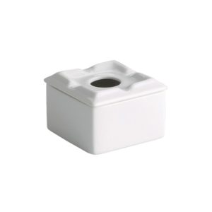 CENICERO AGUA CUAD 9CM PORCELANA