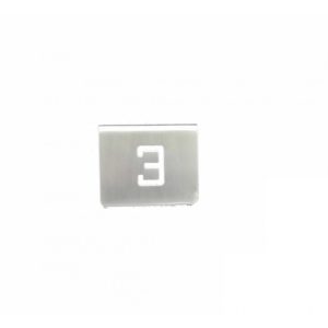 NUMERO MESA INOX Nº 03