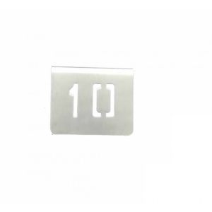 NUMERO MESA INOX Nº 10