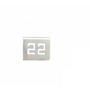NUMERO MESA INOX Nº 22