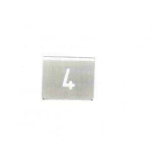 NUMERO MESA INOX Nº 04