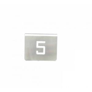 NUMERO MESA INOX Nº 05