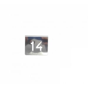 NUMERO MESA INOX Nº 14