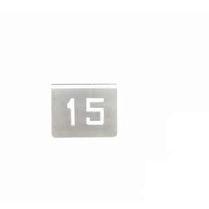NUMERO MESA INOX Nº 15