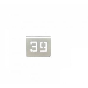 NUMERO MESA INOX Nº 39