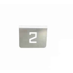 NUMERO MESA INOX Nº 02
