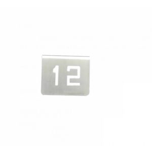 NUMERO MESA INOX Nº 12