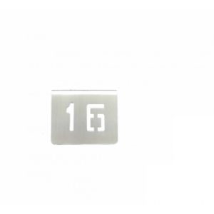 NUMERO MESA INOX Nº 16
