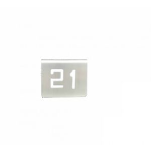 NUMERO MESA INOX Nº 21