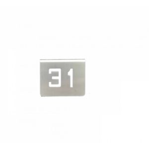 NUMERO MESA INOX Nº 31