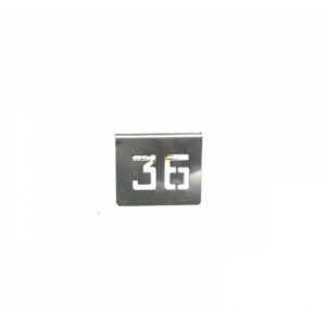 NUMERO MESA INOX Nº 36