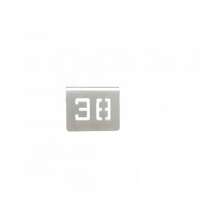 NUMERO MESA INOX Nº 38