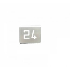 NUMERO MESA INOX Nº 24