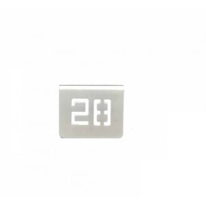 NUMERO MESA INOX Nº 28