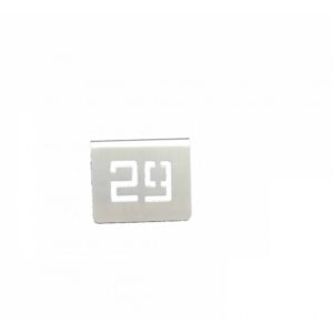 NUMERO MESA INOX Nº 29
